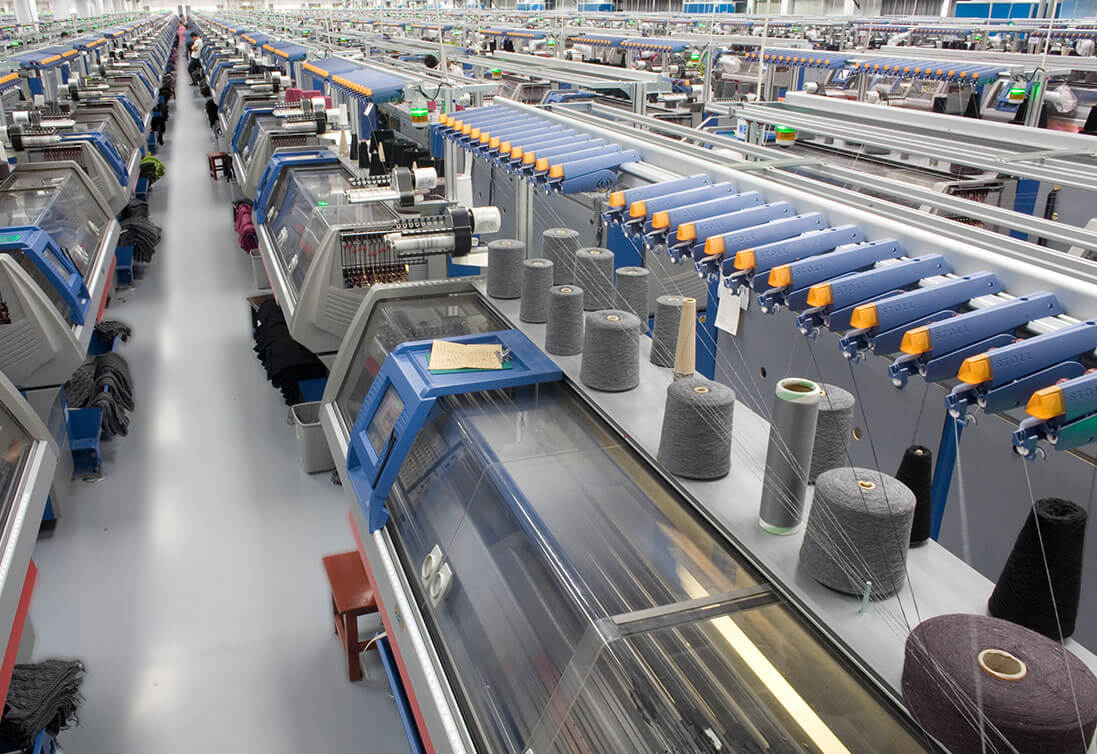 Maya Knitting World – spacer and mesh fabric production facility